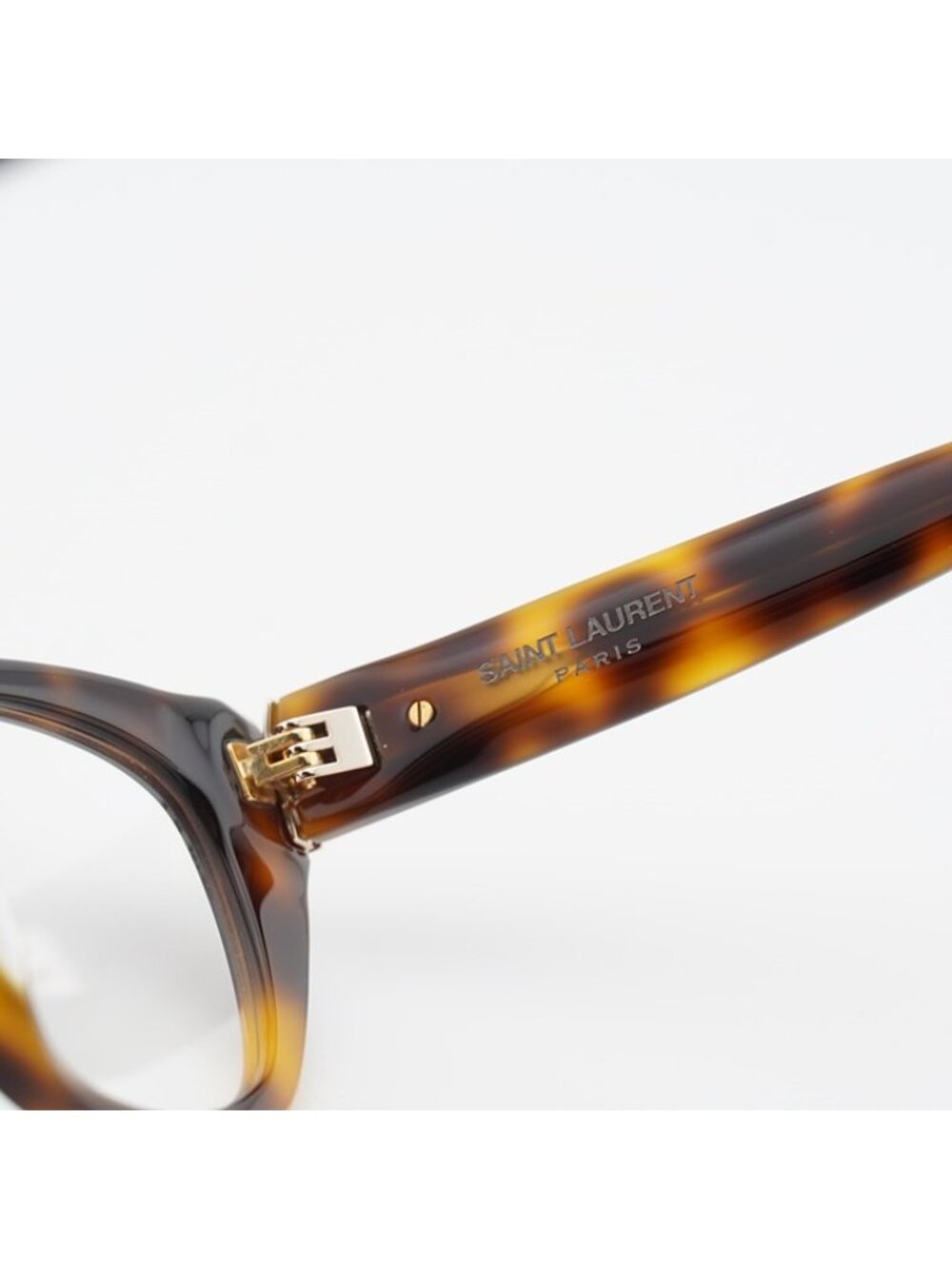 Saint Laurent SLM80 002 Eyeglasses Dark Havana 52mm Cat Eye Frame - Picture 9 of 12